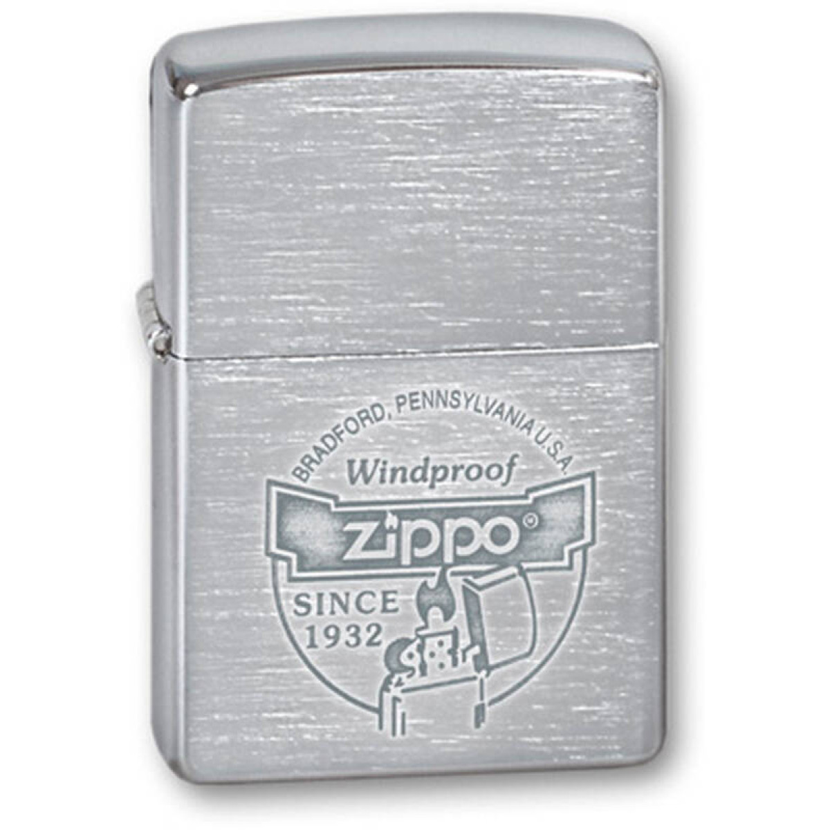 Зажигалка ZIPPO Since 1932 Brushed Chrome 1