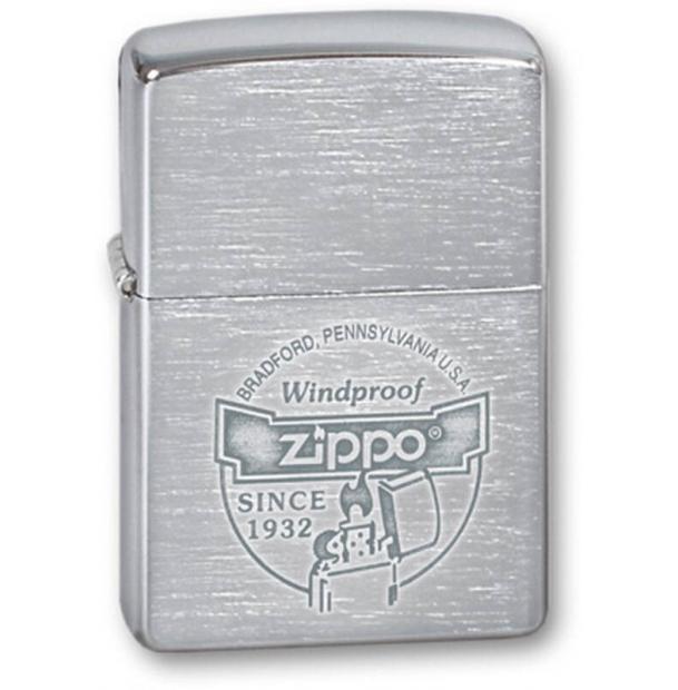 Зажигалка ZIPPO Since 1932 Brushed Chrome  200 Since 1932