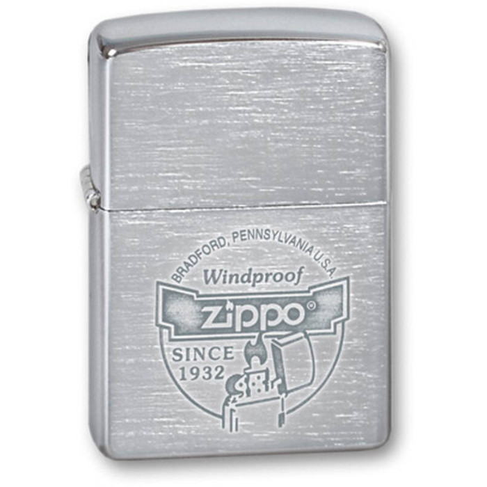 Зажигалка ZIPPO Since 1932 Brushed Chrome