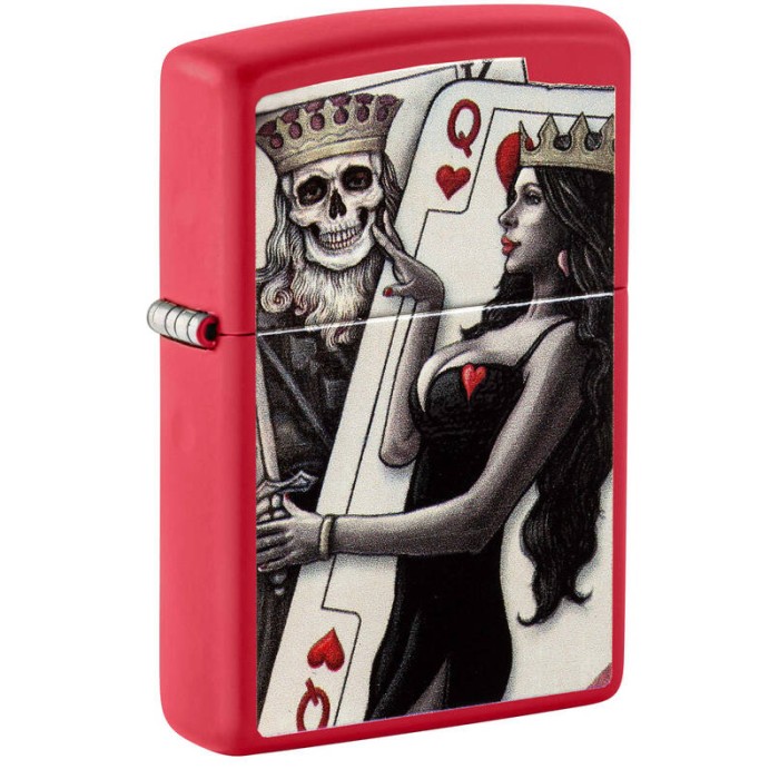 Зажигалка ZIPPO Skull King Queen Beauty 48624