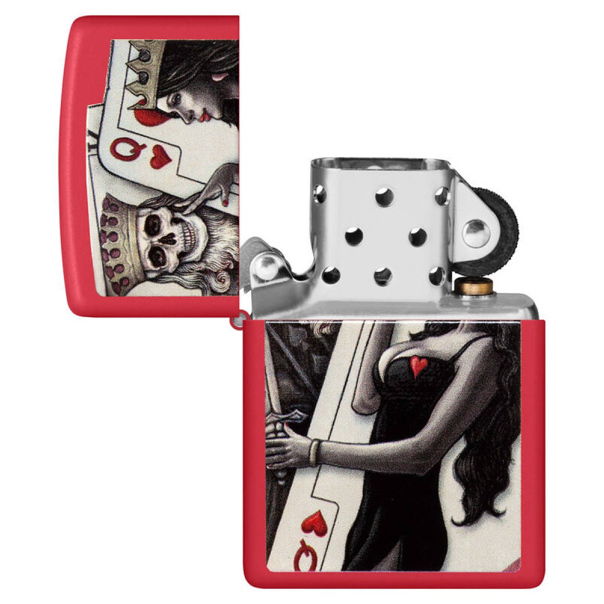 Зажигалка ZIPPO Skull King Queen Beauty 48624 4