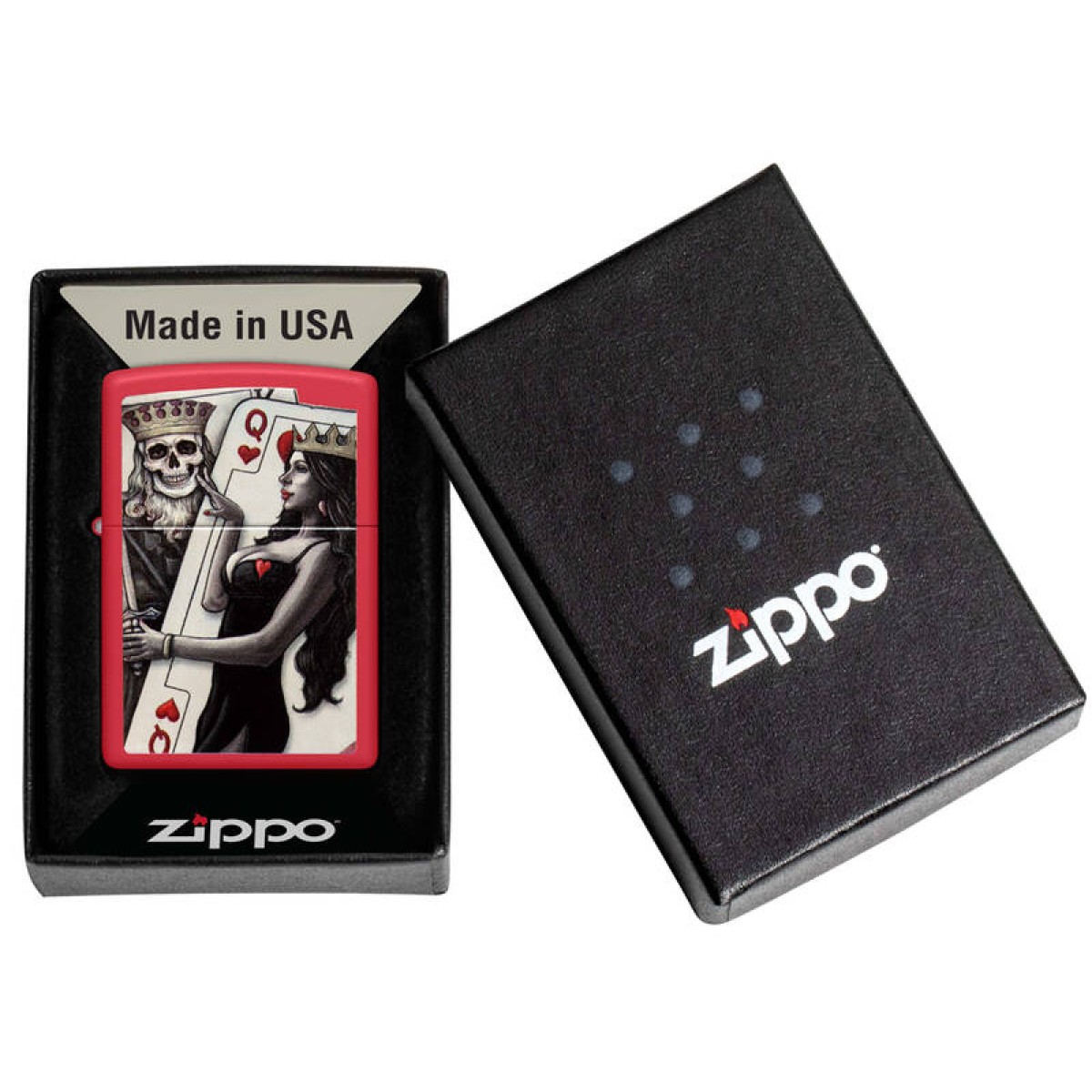 Зажигалка ZIPPO Skull King Queen Beauty 48624 3