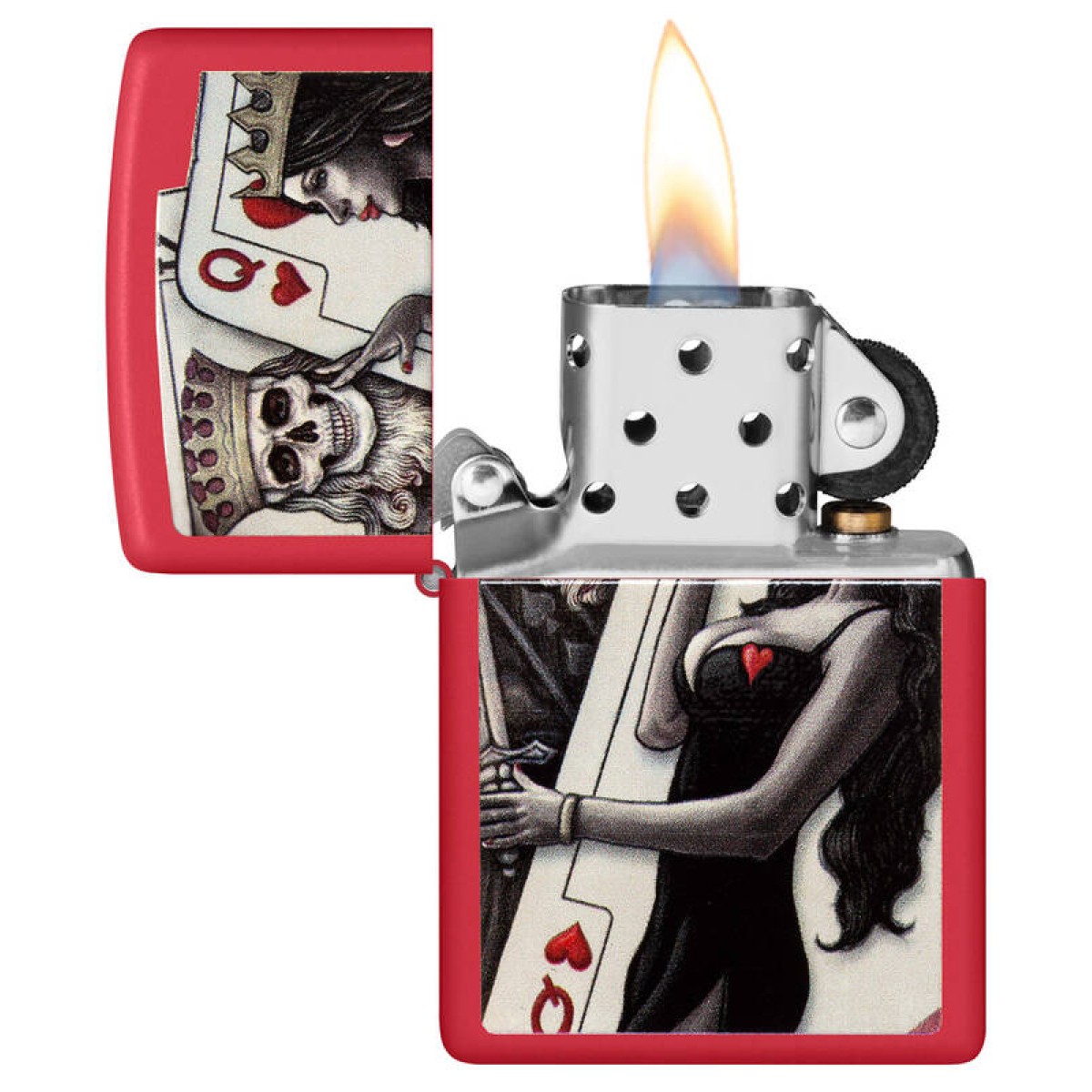Зажигалка ZIPPO Skull King Queen Beauty 48624 5