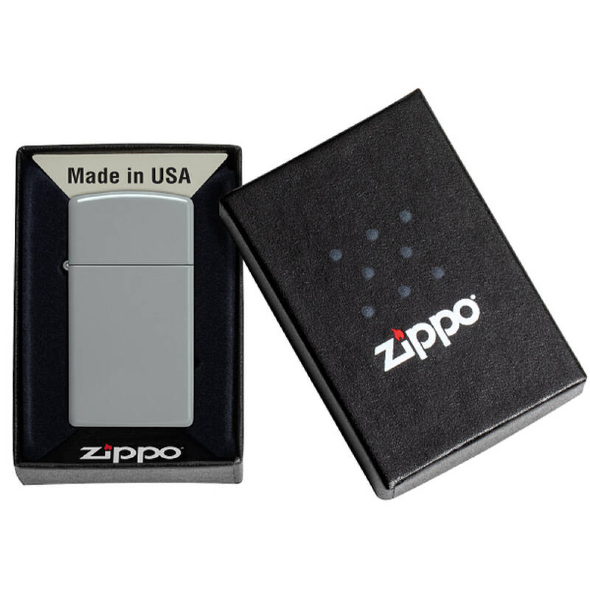 Зажигалка ZIPPO Slim Flat Grey 49527 3
