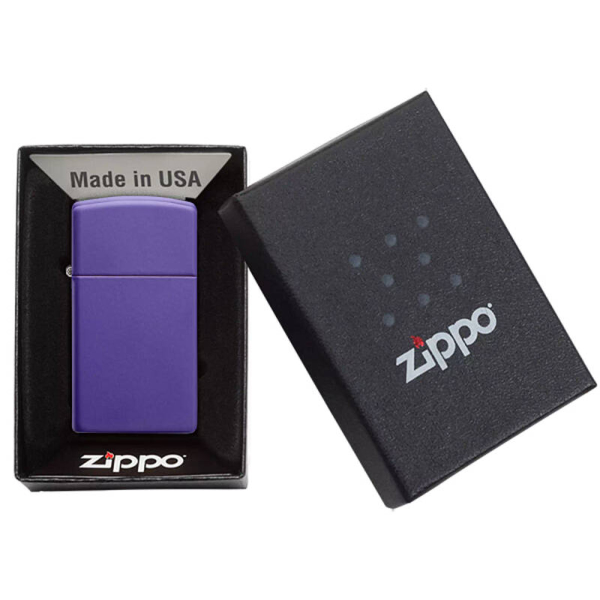 Зажигалка ZIPPO Slim Purple Matte 1637 8