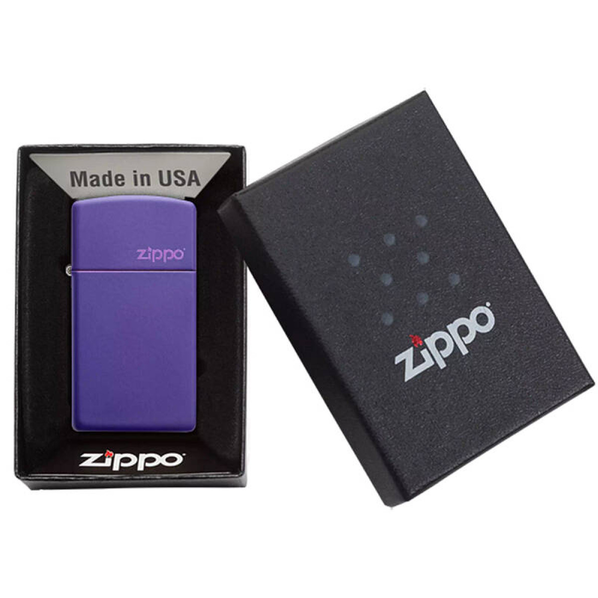 Зажигалка ZIPPO Slim Purple Matte 1637ZL 3