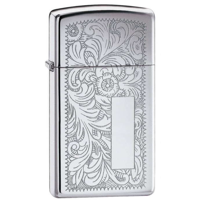 Зажигалка ZIPPO Slim Venetian High Polish Chrome