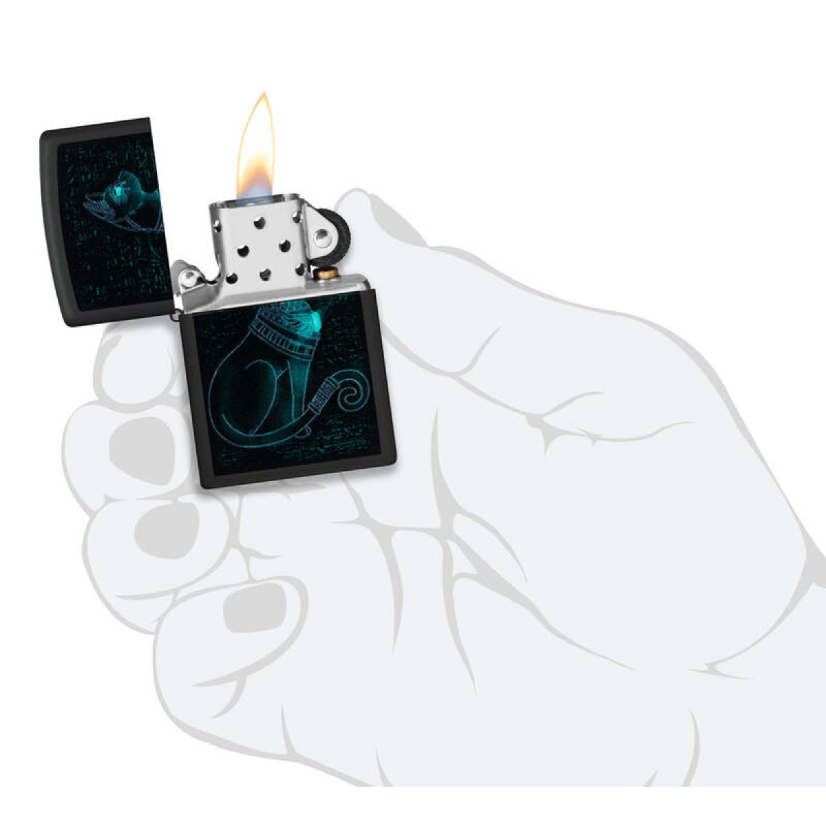 Зажигалка ZIPPO Spiritual Cat 48582 3