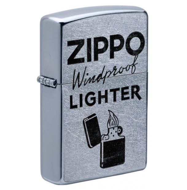 Зажигалка Zippo Street Chrome 49592