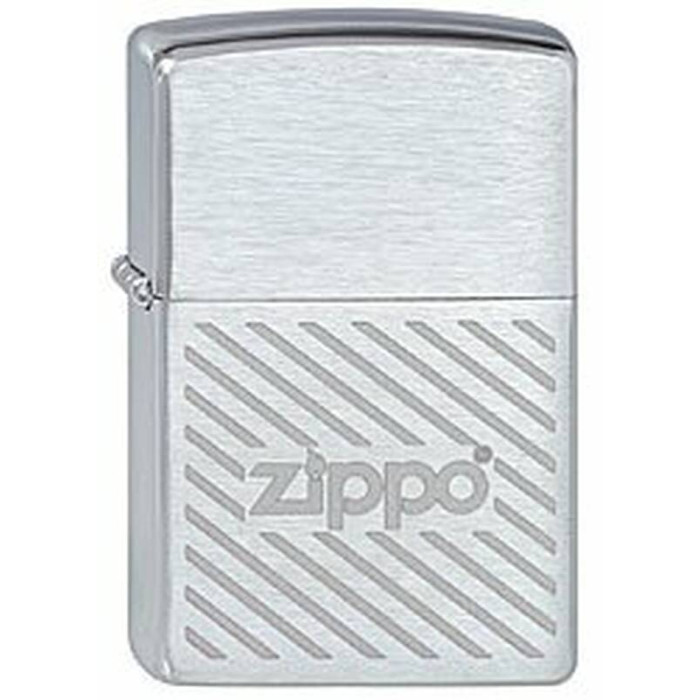 Зажигалка ZIPPO Stripes Brushed Chrome