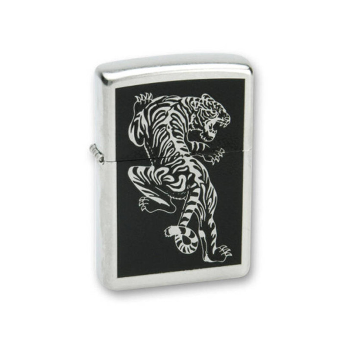 Зажигалка ZIPPO Tigre Brushed Chrome