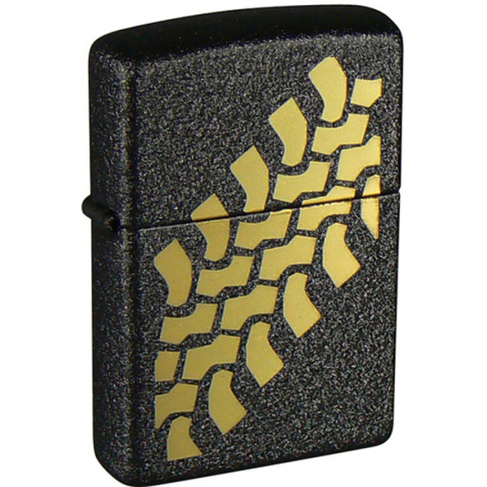 Зажигалка ZIPPO Tire Tracks Black Crackle