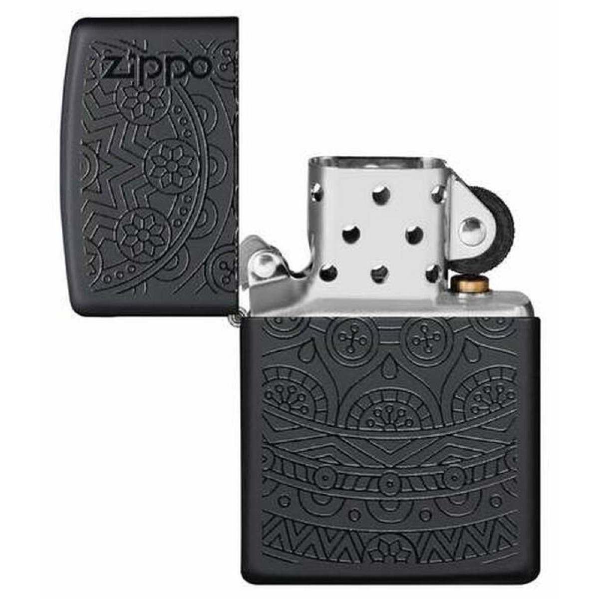Зажигалка ZIPPO Tone on Tone Design Black Matte 29989 5