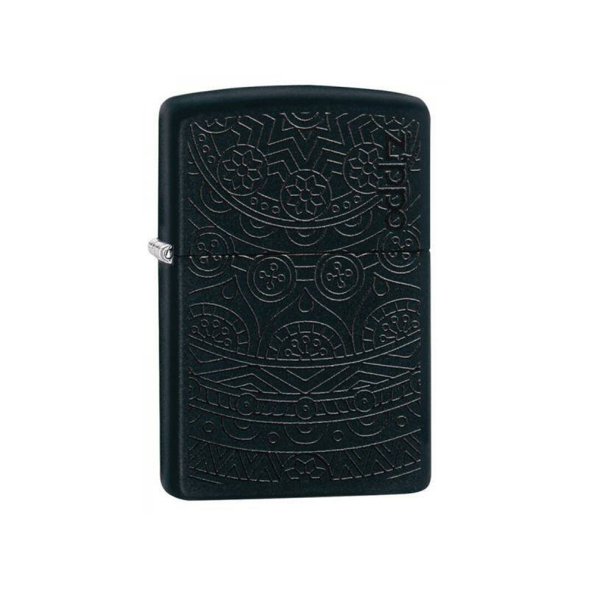 Зажигалка ZIPPO Tone on Tone Design Black Matte 29989 в подарочной упаковке + топливо и кремни 4