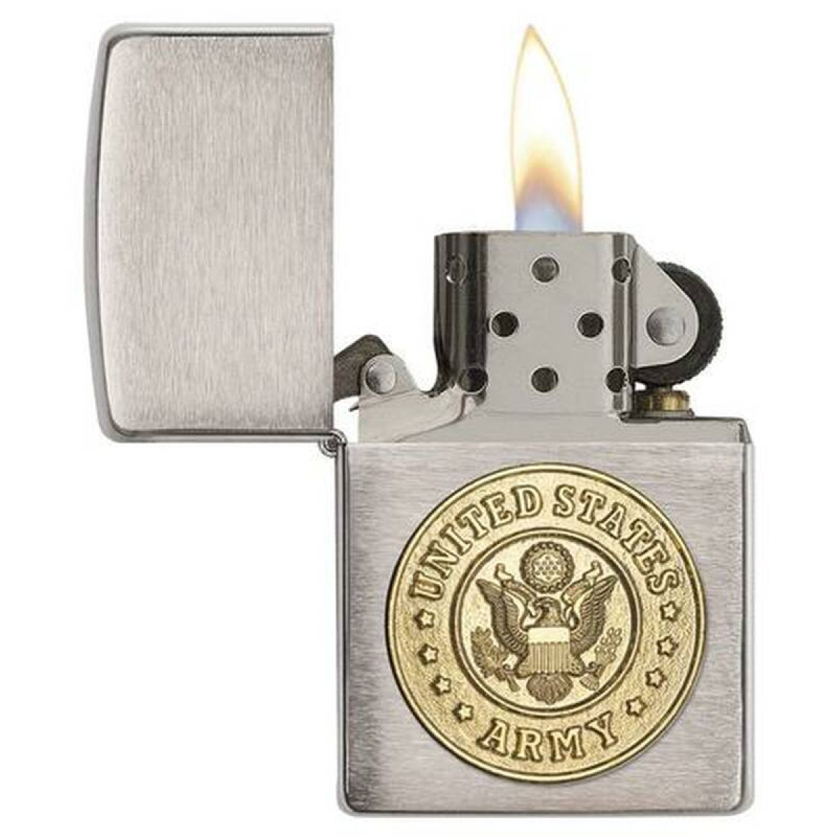 Зажигалка ZIPPO U.S. Army Brushed Chrome 4