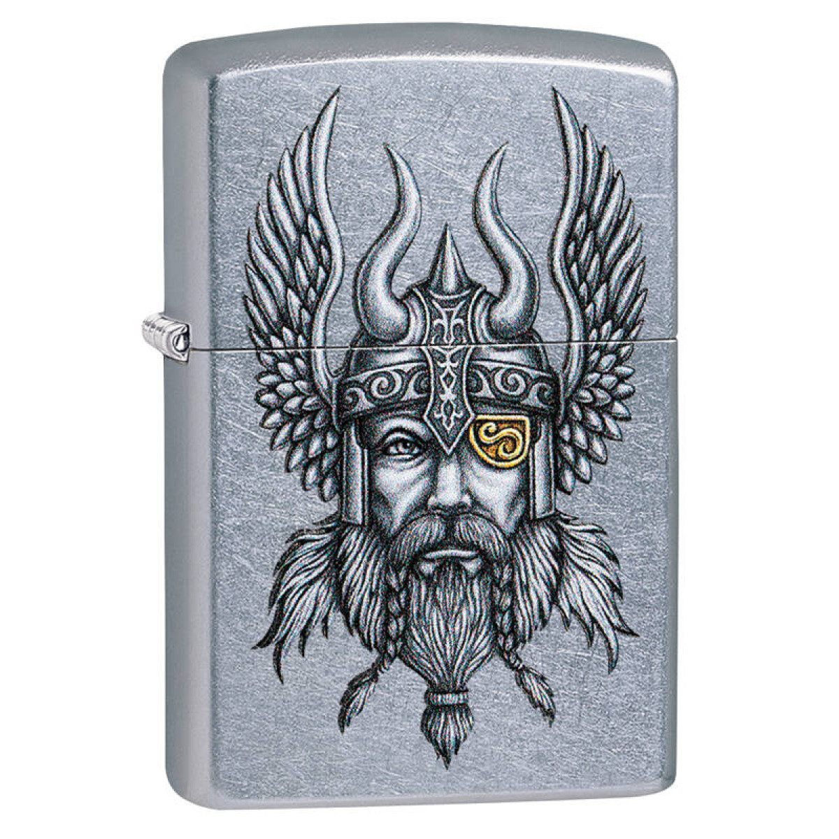 Зажигалка ZIPPO Viking Warrior Street Chrome 1
