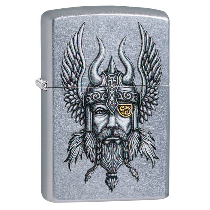 Зажигалка ZIPPO Viking Warrior Street Chrome