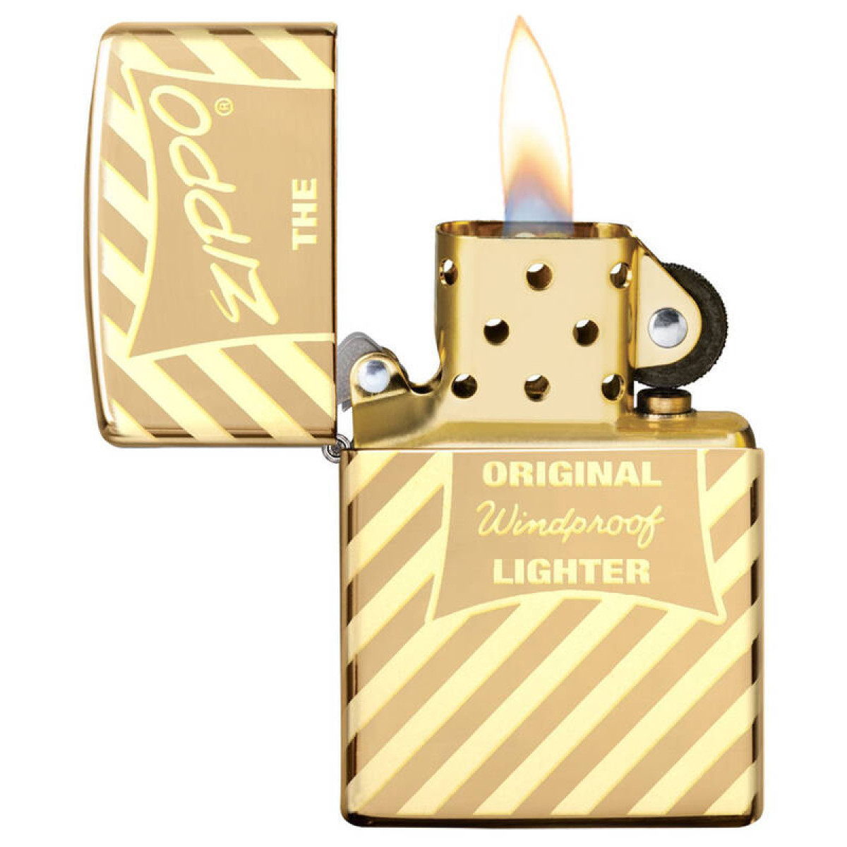 Зажигалка ZIPPO Vintage Box Top High Polish Brass 49075 2
