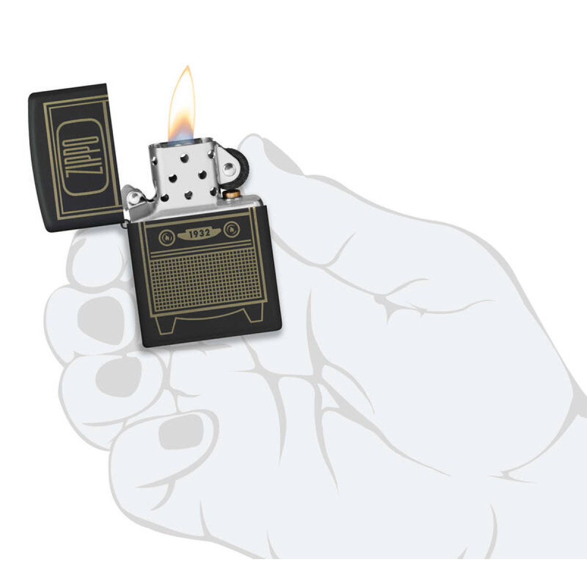 Зажигалка ZIPPO Vintage TV Design 48619 2