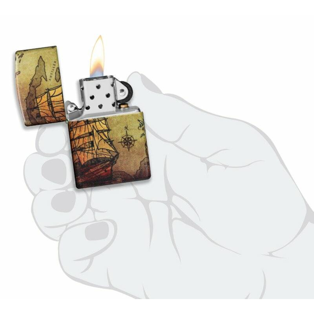Зажигалка Zippo Pirate Ship Design 49355 7