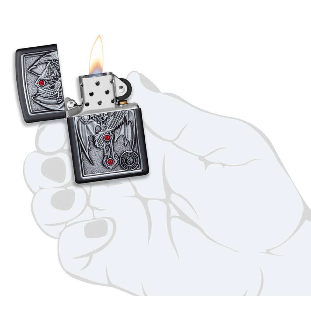 Зажигалка ZIPPO Winged Dragon Cross Design 49755 3