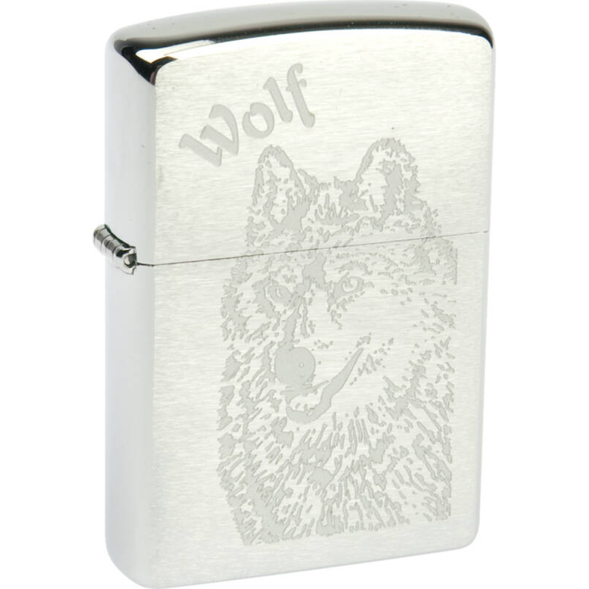 Зажигалка ZIPPO Wolf Brushed Chrome 1