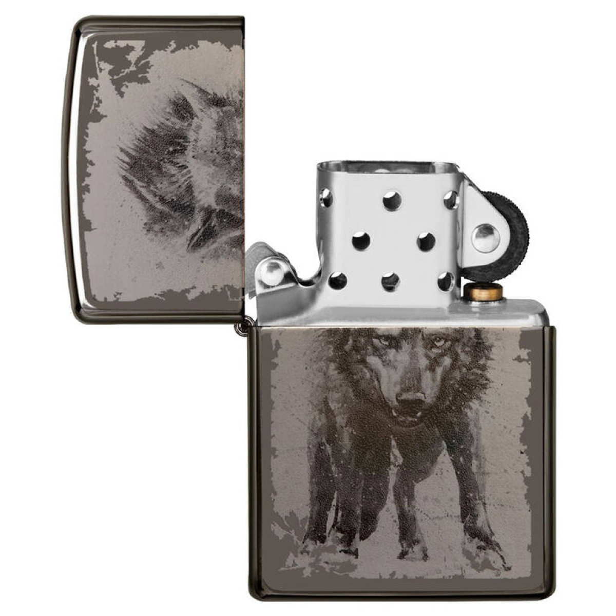 Зажигалка ZIPPO Wolf Design Black Ice 49073 3