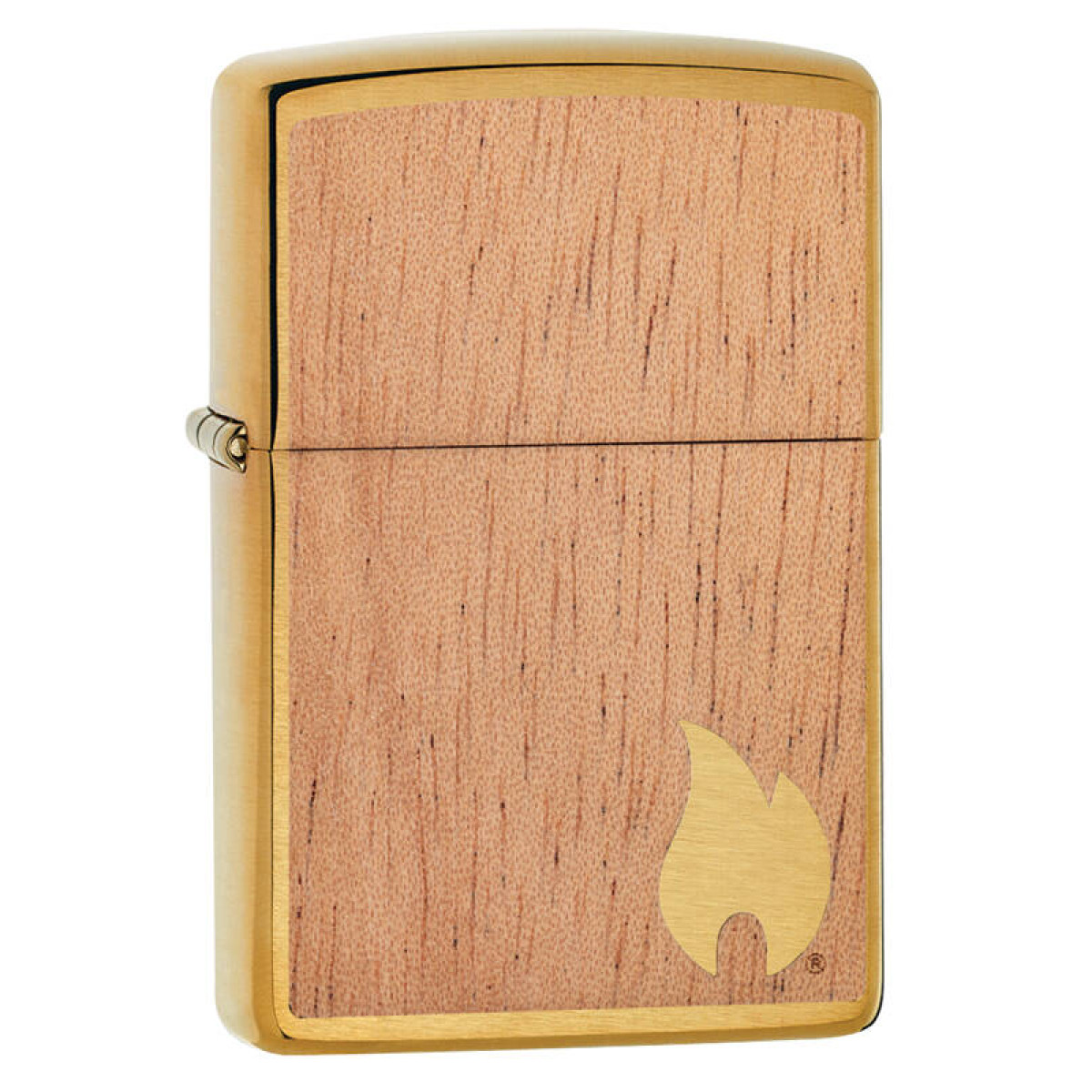 Зажигалка ZIPPO Woodchuck Brushed Brass 1