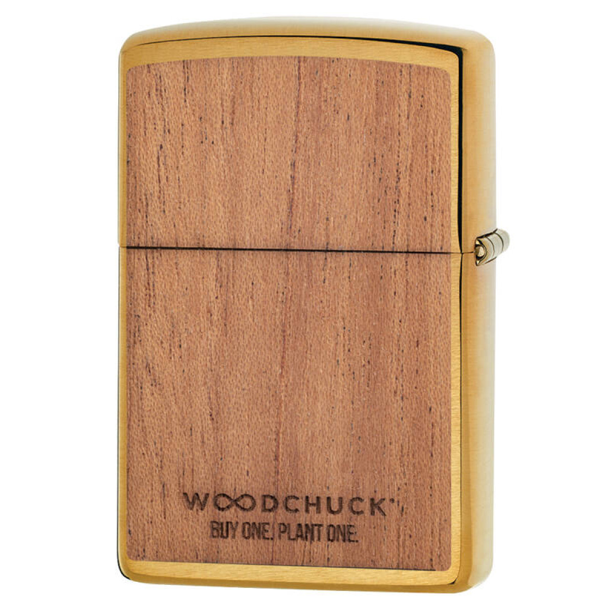Зажигалка ZIPPO Woodchuck Brushed Brass 2