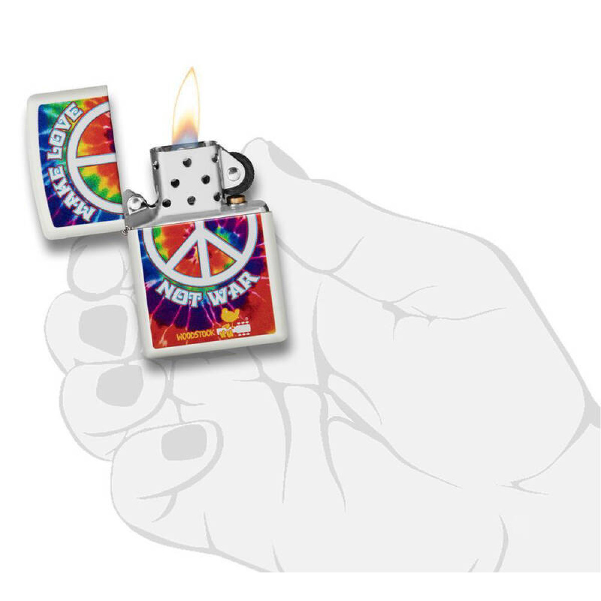 Зажигалка ZIPPO Woodstock White Matte 49013 5