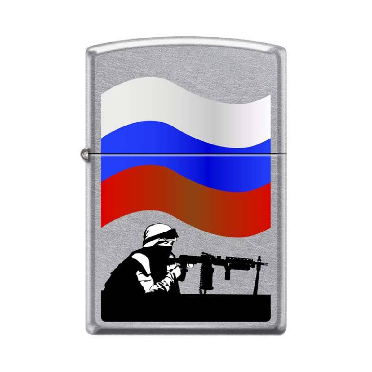 Зажигалка ZIPPO Защитник Отечества Street Chrome 1