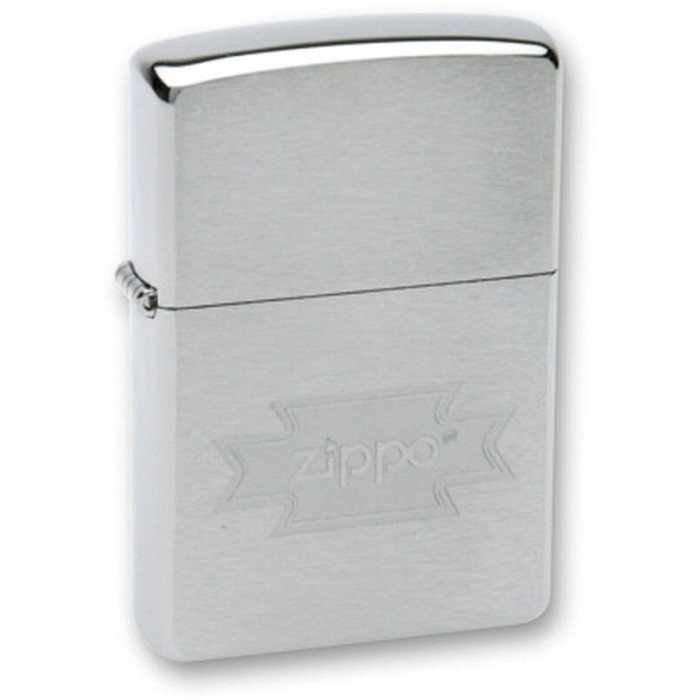 Зажигалка ZIPPO "ZIPPO" Brushed Chrome