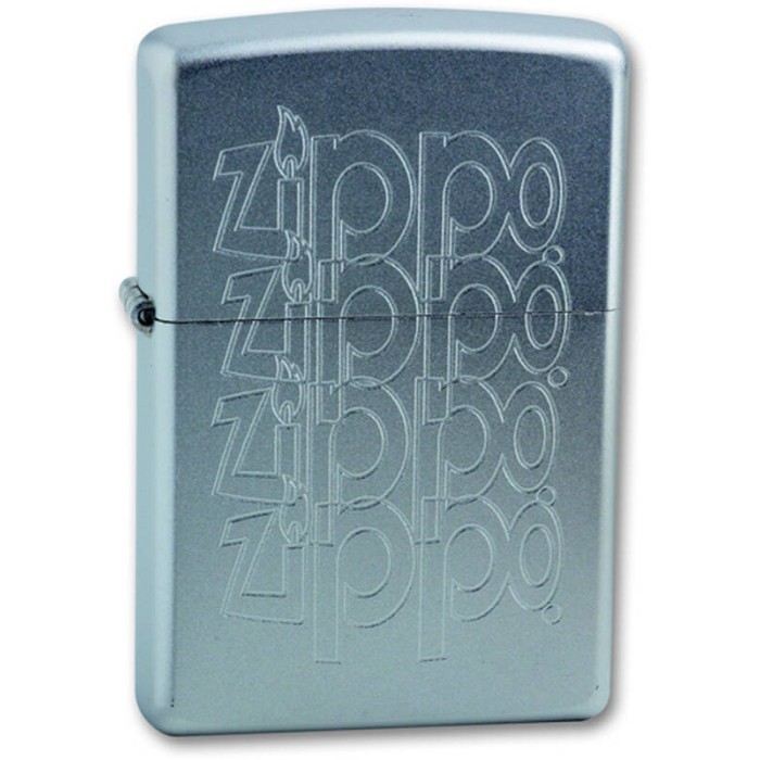 Зажигалка ZIPPO "ZIPPO Logo" Satin Chrome