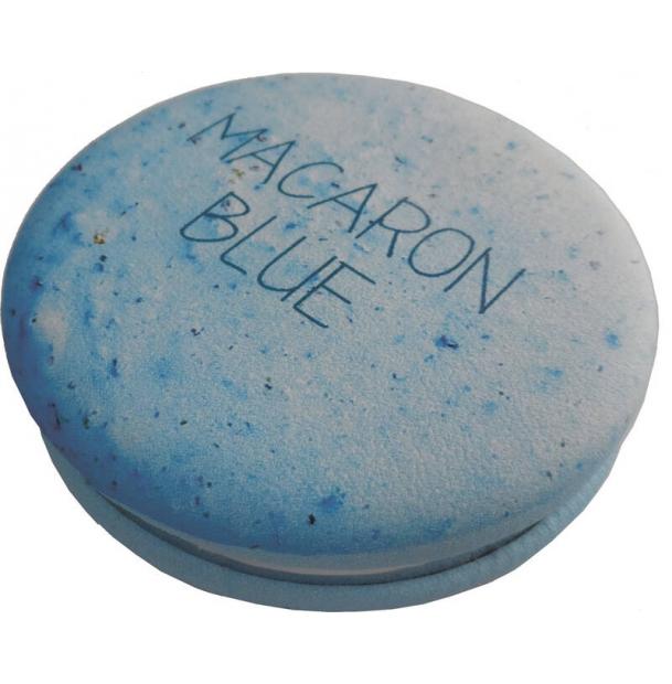 Зеркало карманное круглое Макарони Dewal Beauty голубое PMP-2622