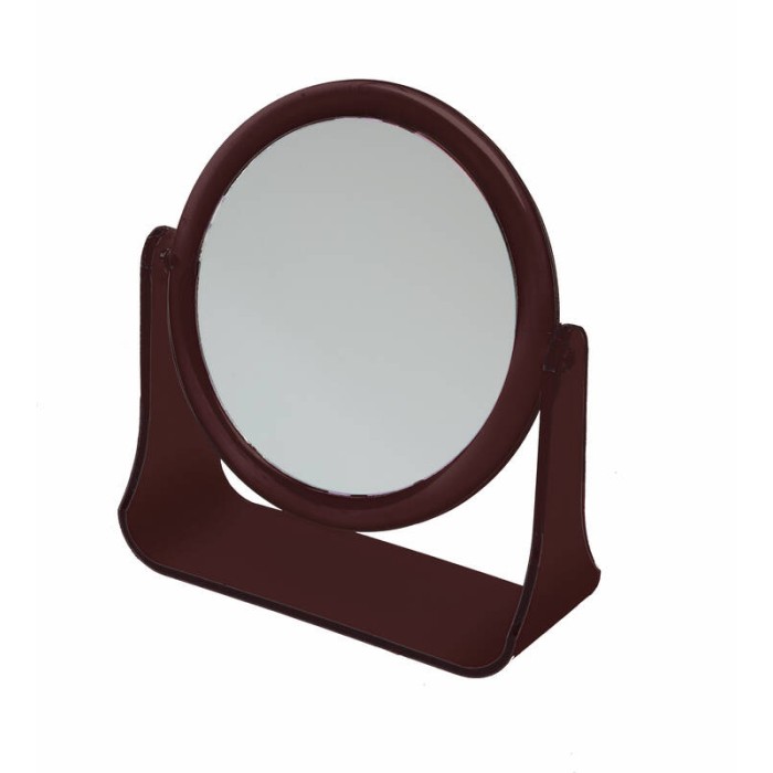 Зеркало настольное в оправе янтарного цвета DEWAL BEAUTY MR111